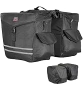 KEMIMOTO Panniers Bike Bags, 40L/50L Bicycle Saddle Bags with Waterproof Rain Cover for Rear Rack...