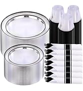 I00000 350 Pcs Black Plastic Dinnerware Set for 50 Guests Include: 50 Dinner Clear Black Party Pl...