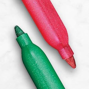 Tips of Sharpie metallic markers