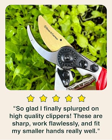 Haus & Garten EnduroPRO Ergonomic Bypass Pruners Garden Shears Scissors