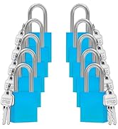 TRADESAFE Lockout Tagout Locks Set - 10 Blue Aluminum Loto Locks, Lock Out Tag Out Padlocks Keyed...