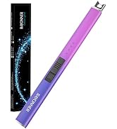 RAYONNER Lighter Electric Lighter Candle Lighter USB Lighter with Safety Switch Rechargeable Flam...