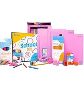 Enday Back to School Supplies for Kids, School Supply Box Grades K-5 (Pink, 24 Kits) | Premium Qu...