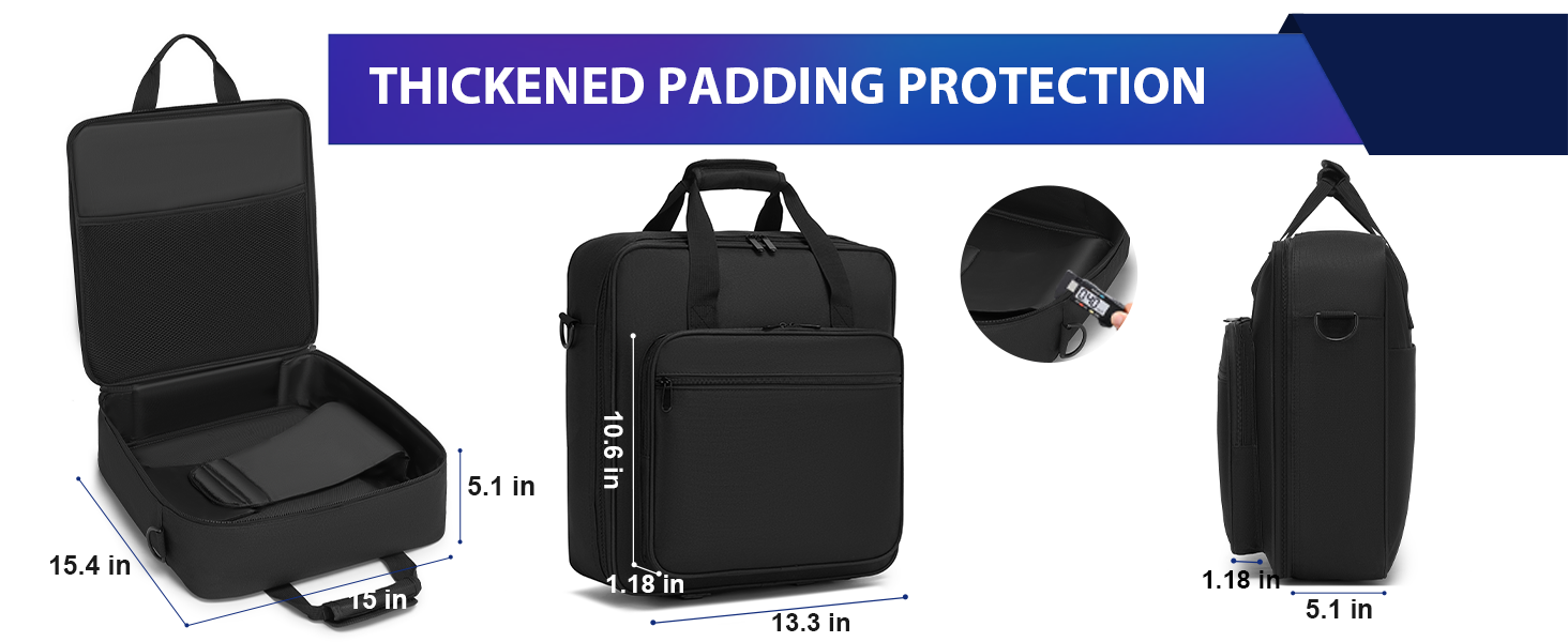 The DJ Controller Case designed with the machine velcro straps to keep your mixer securely in place.