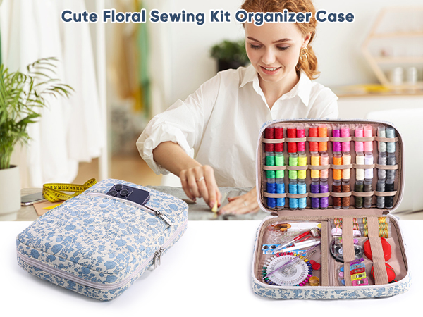 Large Sewing Kit Organizer Case for Beginners