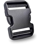 CooBigo 5 Pack 2 Inch Quick Side Release Plastic Buckle Clips Snaps Military Dual Adjustable Heav...