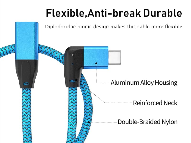 usb c extension cable cord type c usb c 3.2 extender durable