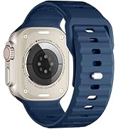 Charlam Sport Band Compatible with Apple Watch Ultra 2/Ultra Band, for Apple Watch Bands for Men ...