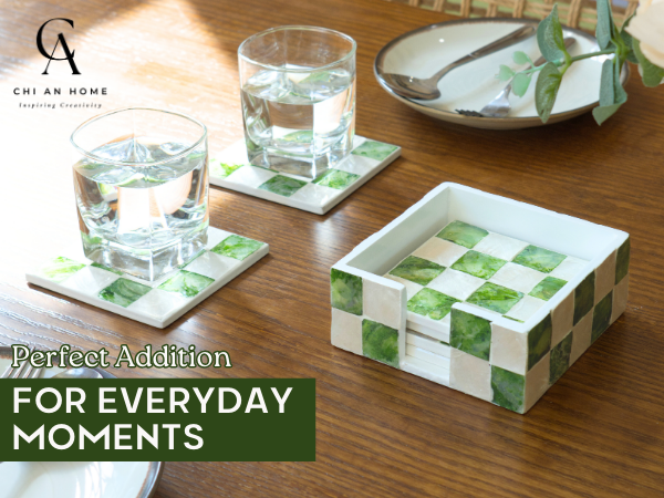 coasters decorative coasters drink coasters square coasters coaster set with holder