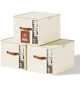 KitHero Clothes Storage Bins with Sturdy Frames, Foldable Clothing Organizer Box for Moving, Swea...