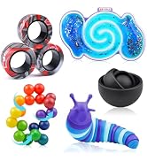 Cevioce 5Pcs Fidget Toys Adults Pack,Stocking Stuffers for Teens Boys Girls,Autism Sensory Toys w...