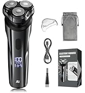 ABGAB Electric Shaver, Rechargeable Rotary Shavers for Men, IPX7 Waterproof Wet&Dry Cordless Razo...