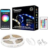 Tatazone RGBCCT Smart Led Strip Lights, 16.4FT Tunable White 3000K-6500K+RGB WiFi Led Light Strip...
