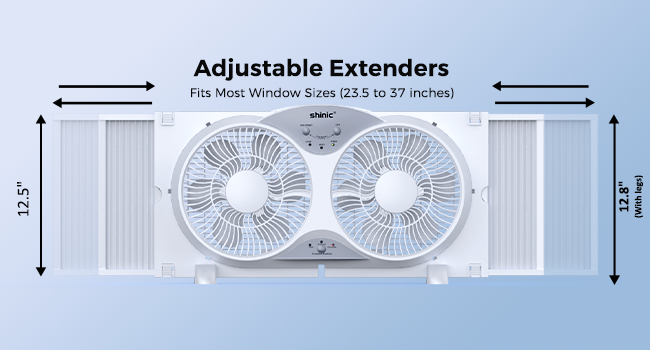 window fan with exhaust and intake