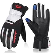 Achiou Ski Snow Gloves for Men Women Waterproof Insulated, Winter Touchscreen Snowboard Gloves fo...