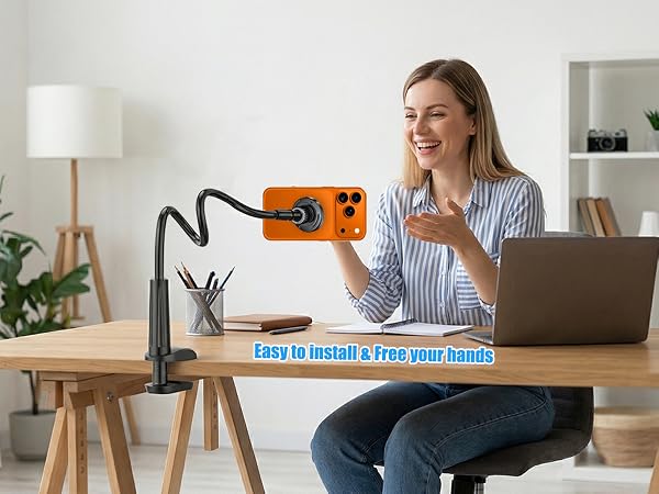 bed phone holder laying down