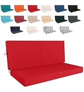 Odsiikly 46 x 24 Outdoor Loveseat Cushion Set, 3 Piece Seat Cushions for Patio Furniture,Fade Res...