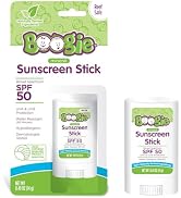 Boogie Mineral Sunscreen Stick SPF 50-0.49 oz - Sunscreen for Kids - Broad Spectrum UVA & UVB Pro...