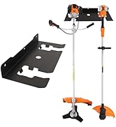 MUTUACTOR Heavy Duty Weed Eater Hanger,Large Opening Garage Organizer Weedeater Rack Wall Mount,S...