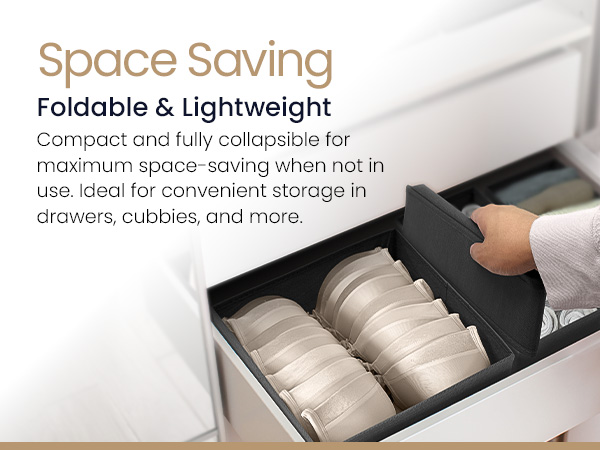 Space Saving - foldable and collapsible for maximum space saving when not in use