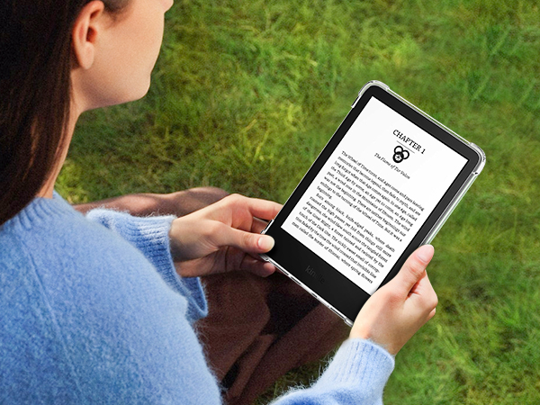 Kindle 2024 12th generation 6 inch lightweight slim case clear flip fold cover