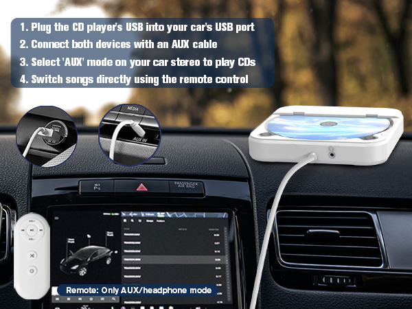 cd player portable for car