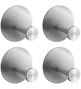 Aenfaiy Towel Hooks for Bathroom (4 Pack) Adhesive Towel Hook Shower Hooks for Inside Shower - St...