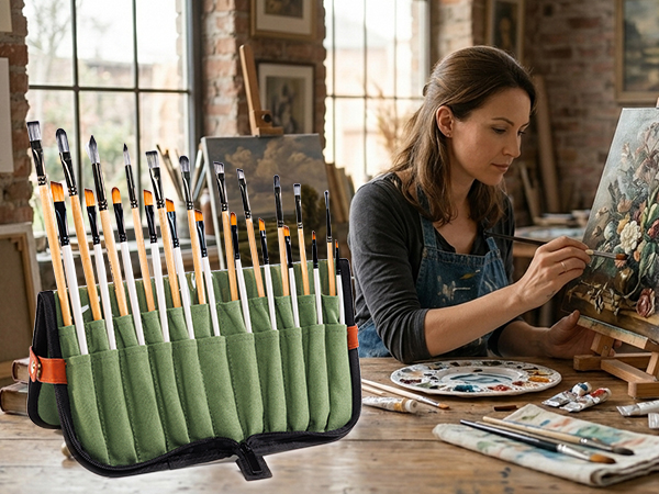 Paint Brush Holder & Organizer