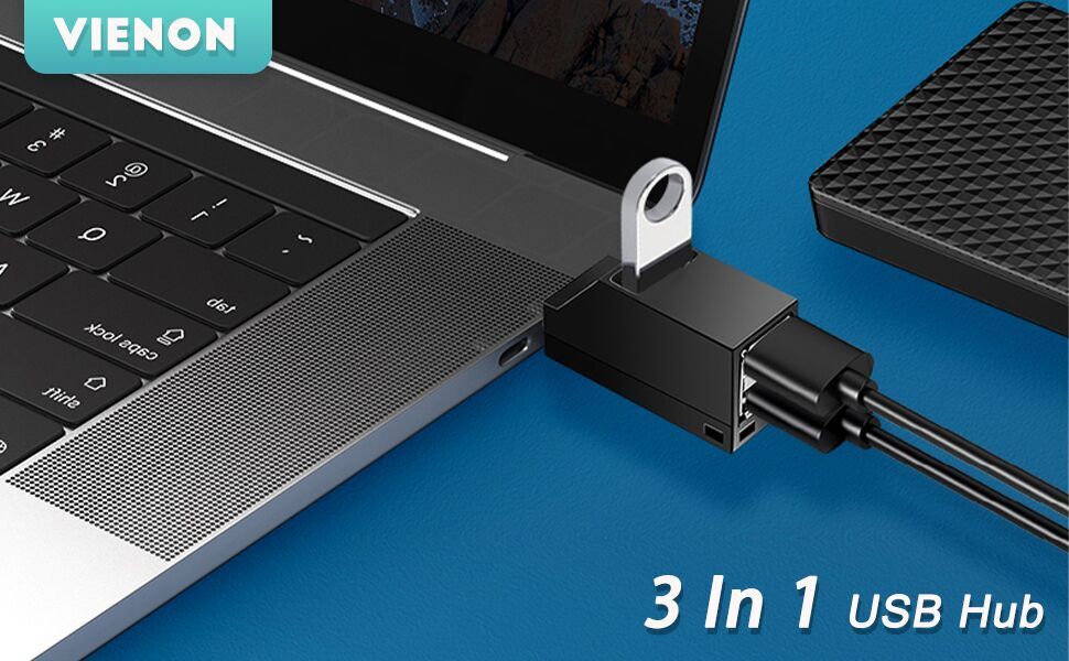 3 Port Wireless USB 3.0 Hub for Laptop