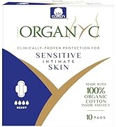 Organyc - 100% Certified Organic Cotton Feminine Pads - Heavy Flow, 10 Count (Pack of 1) (B003ART...