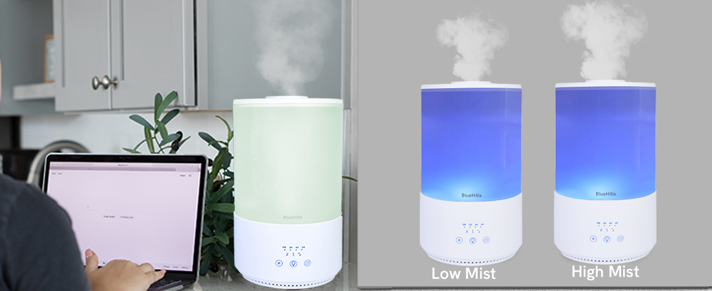 remote-control 4000ml tall diffuser with easy mist control light adjustment and timer settings