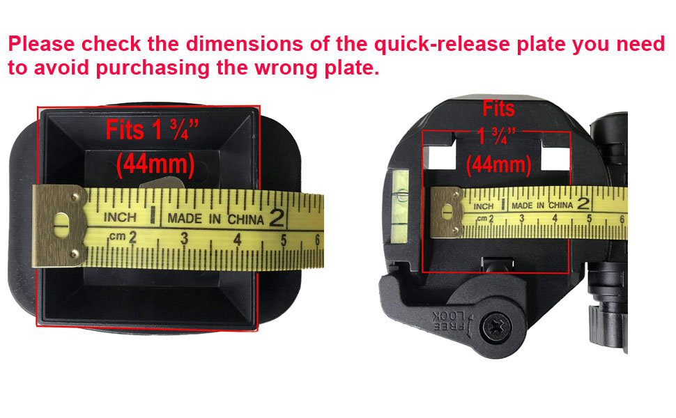44mm tripod quick release plate