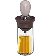 TINMIX Oil Dispenser with Brush - Glass Olive Oil Dispenser for Kitchen, 2 IN 1 Oil Dispenser Bot...
