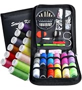 Sewing Kit,Zipper Portable Mini Sewing Kits for Adults,Traveler, Beginner, Emergency,Family Repai...