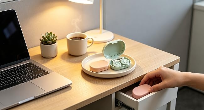 Desk Essential for Contact Lens Wearers — Always Within Reach