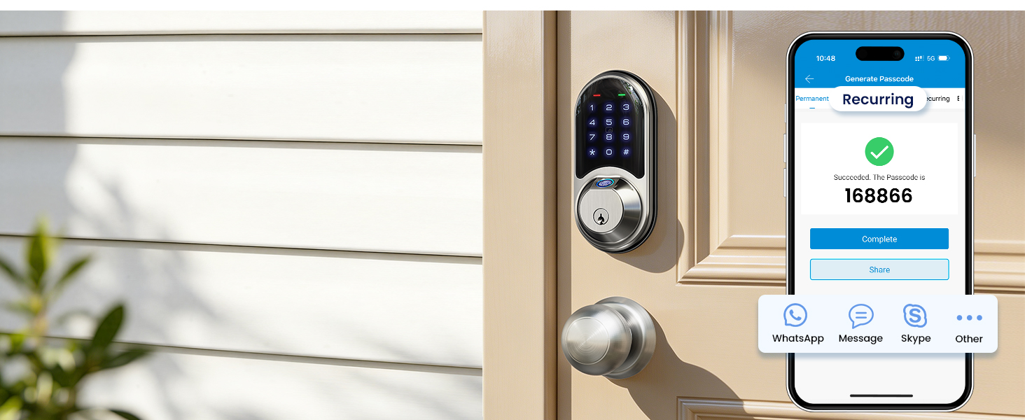 digital door lock with keypad set
