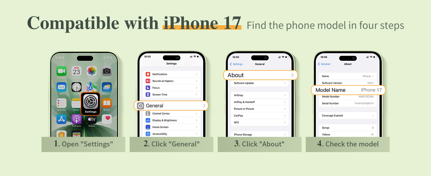 GVIEWIN Case Compatible with iPhone17 Case