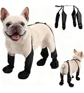 BECEMURU Dog Rain Boots for Small Dogs, Dog Shoes for Hot Pavement, Waterproof Anti-Slip Paw Prot...