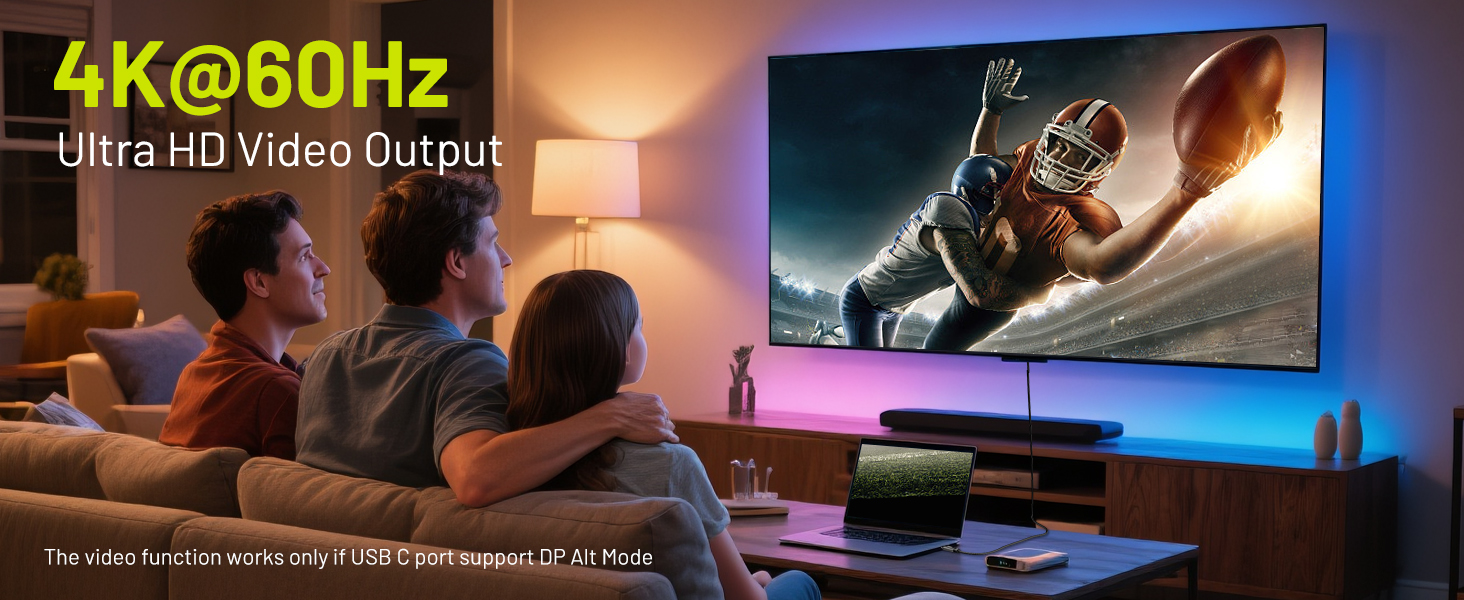 USB C Monitor Display Cable 4K@60Hz
