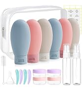 DEWSENSI 20 Pack Travel Bottles Set for Toiletries, TSA Approved Leak Proof Travel Size Container...