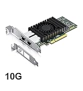 10Gb PCI-E NIC Network Card, Dual Copper RJ45 Port, with Intel X540 Controller, PCI Express Ether...