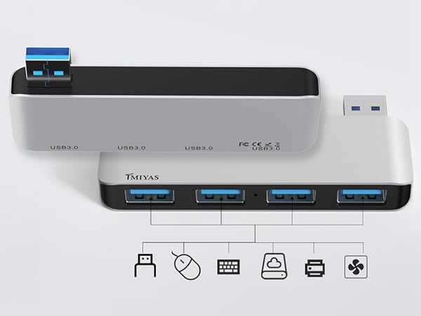 Universal Compatibility:Offers true plug-and-play operation, requiring no drivers. Small usb hub