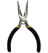 BOOSDEN Needle Nose Pliers 5 inch with Side Cutters, Small Needle Nose Pliers Mini, Long Needle N...