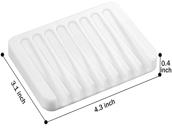 Waterfall Drainer Soap Holder for Bathroom,Extend Soap Life, Keep Soap Bars Dry Clean Easy Cleaning