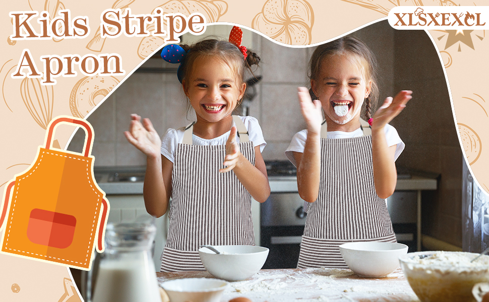 Stripes Kids Apron