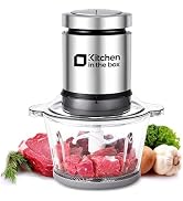 Kitchen in the box Mini Food Processors,400W Powerful Mini Meat Grinder & Food Chopper,Electric V...