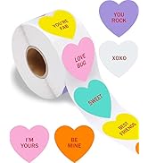 500 PCS Heart Stickers for Kids, Valentines Day Stickers Love Decorations Accessories Crafts Labe...