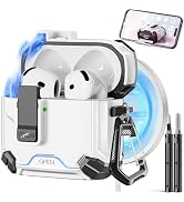 Pohgelan Compatible with AirPods 4th Generation Case,Compatible with Magsafe,Magnetic Automatic L...