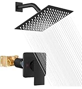 Heyalan Shower Head and Handle Set Shower Faucet Set Bathroom Rainfall Shower System Stainless St...