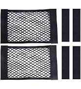 Ulifebetter 2PCS Universal Car Cargo Net with Adhesive Tape, 9.8×15.7in Trunk Storage Mesh Pocket...